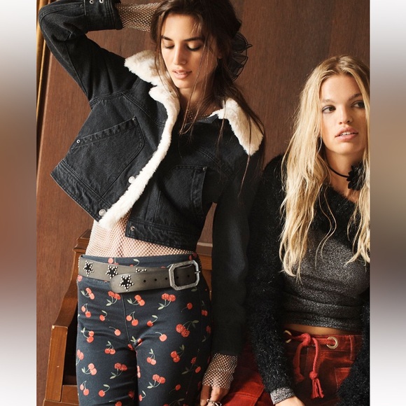 Free people Tia cozy denim jacket - Picture 1 of 12